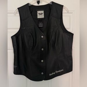 Official Harley Davidson leather vest